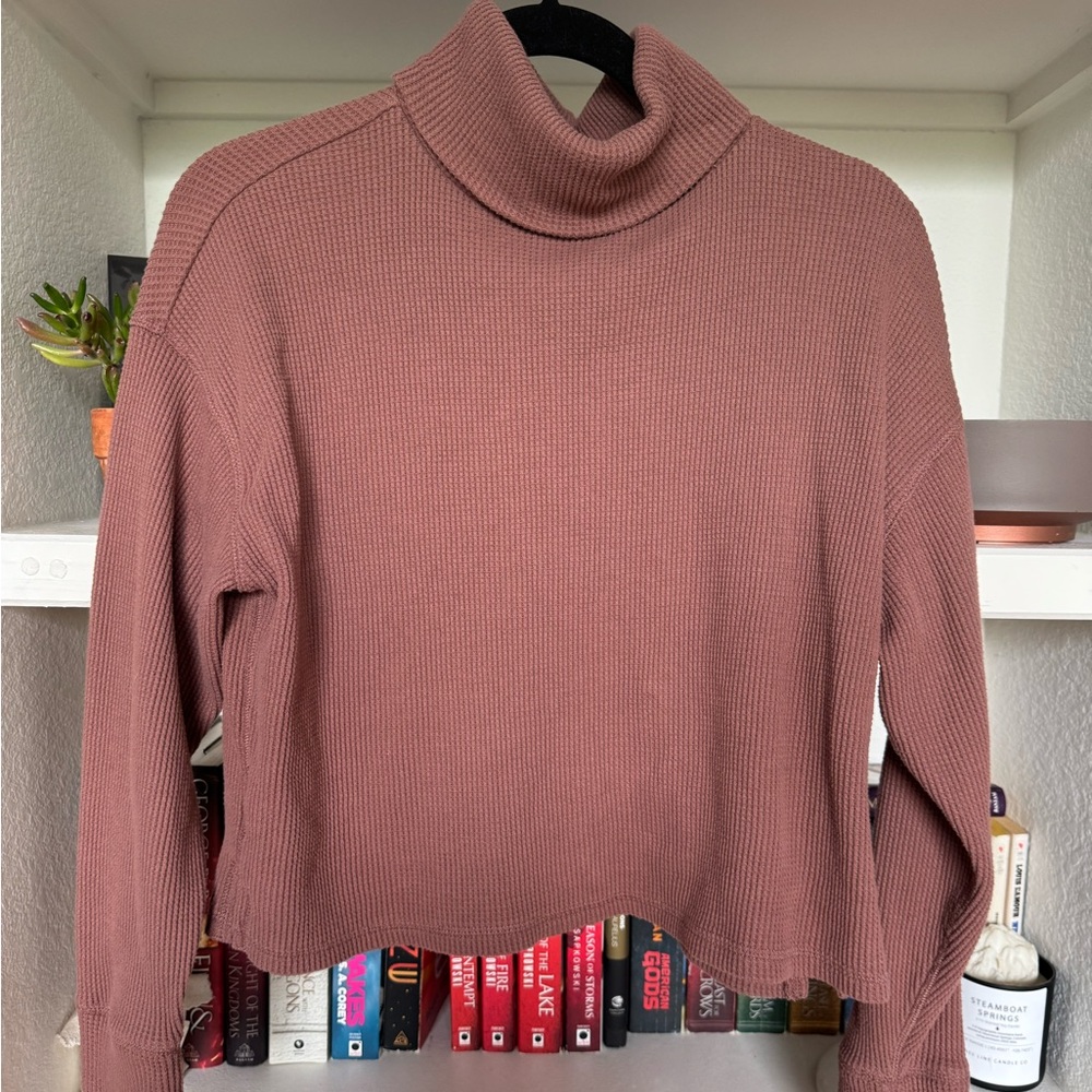 Abercrombie & Fitch Waffle Mockneck Size S EUC